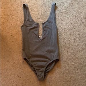 Grey bodysuit